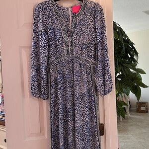 EUC Lilly Pulitzer  Wexlee 3/4 sleeve Dress Size 10